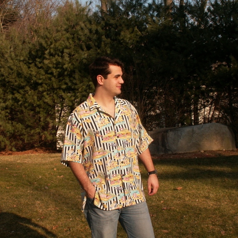 Men's Tropical Shirt 1940's Vintage Style NWT